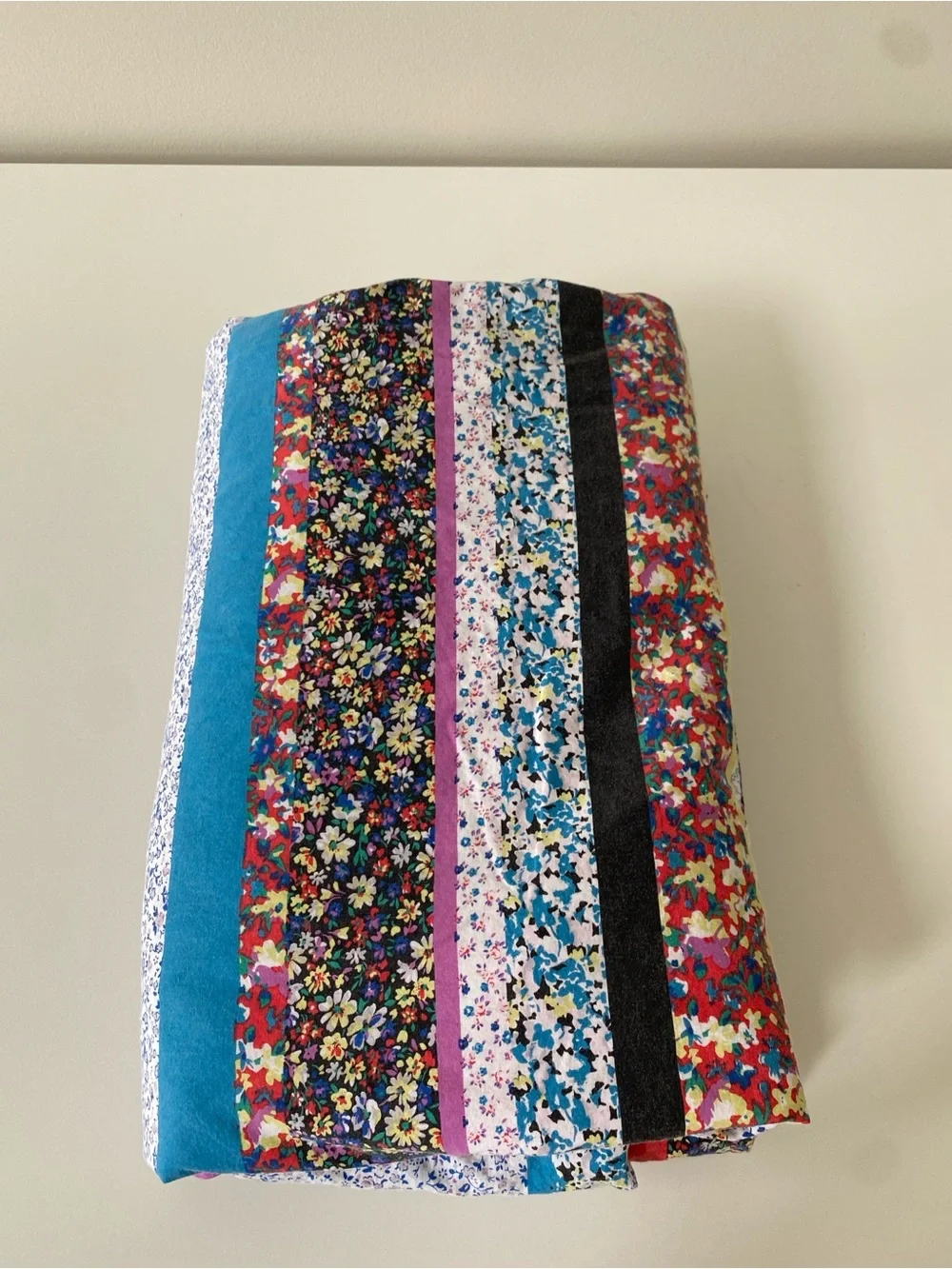 Organic Cotton Bohemian Colorful Patchwork Striped Floral Duvet Cover king